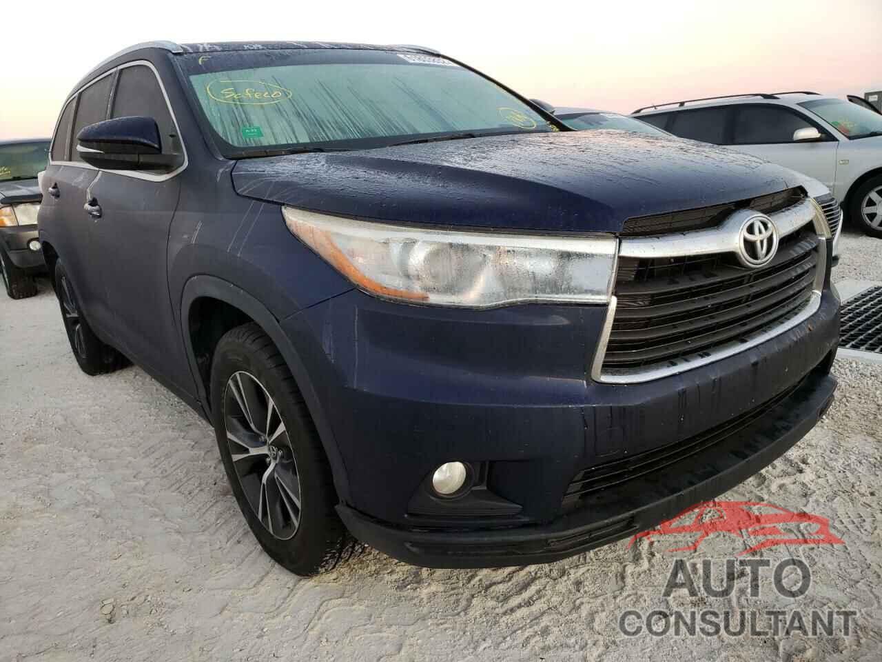TOYOTA HIGHLANDER 2016 - 5TDKKRFH8GS123895