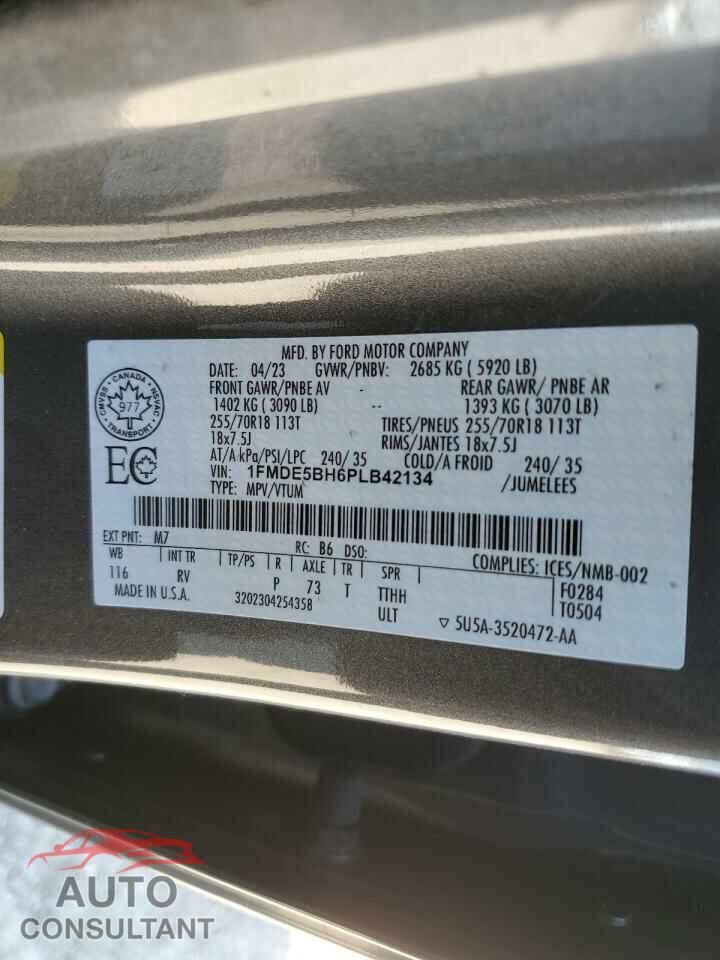 FORD BRONCO 2023 - 1FMDE5BH6PLB42134