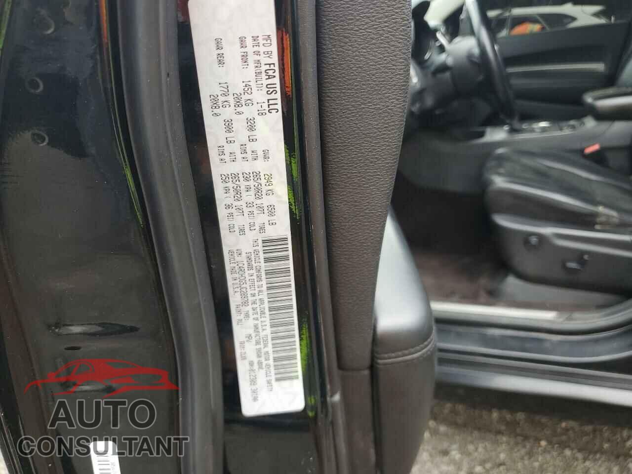 DODGE DURANGO 2018 - 1C4RDHDG5JC289782