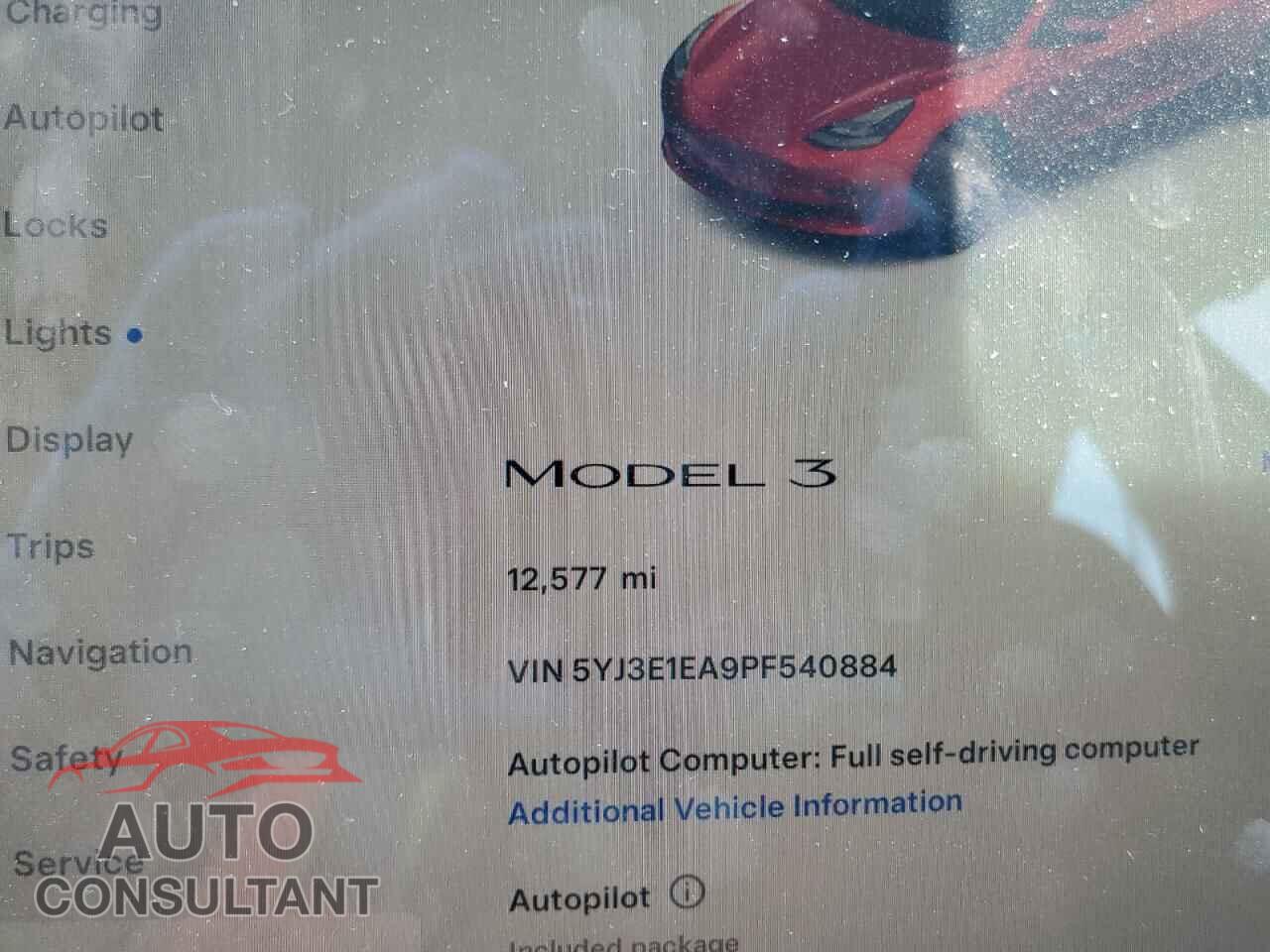 TESLA MODEL 3 2023 - 5YJ3E1EA9PF540884