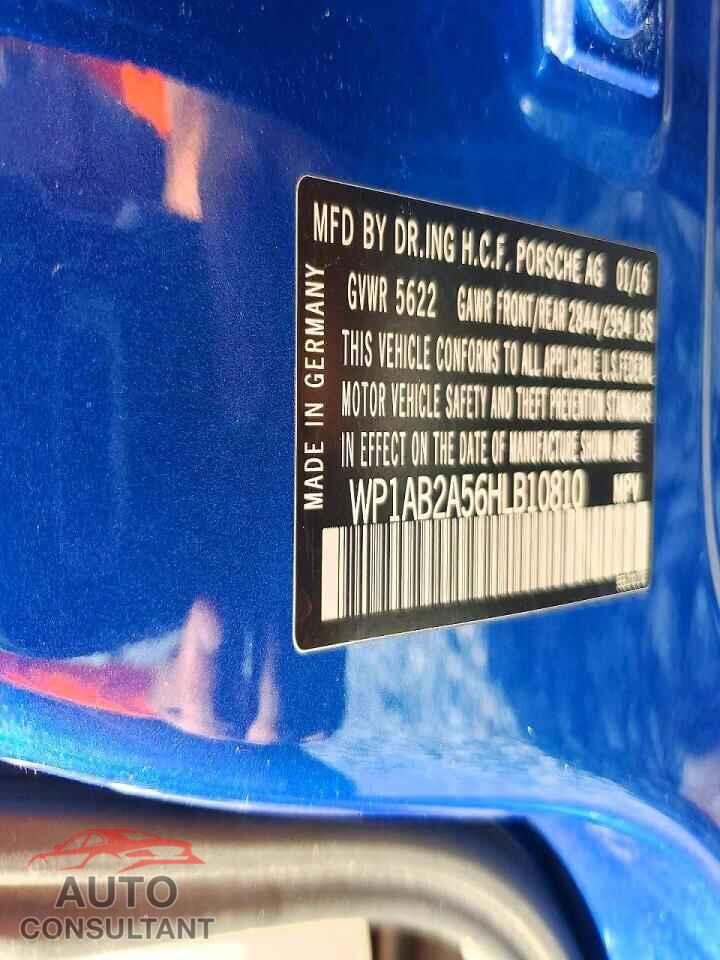 PORSCHE MACAN 2017 - WP1AB2A56HLB10810