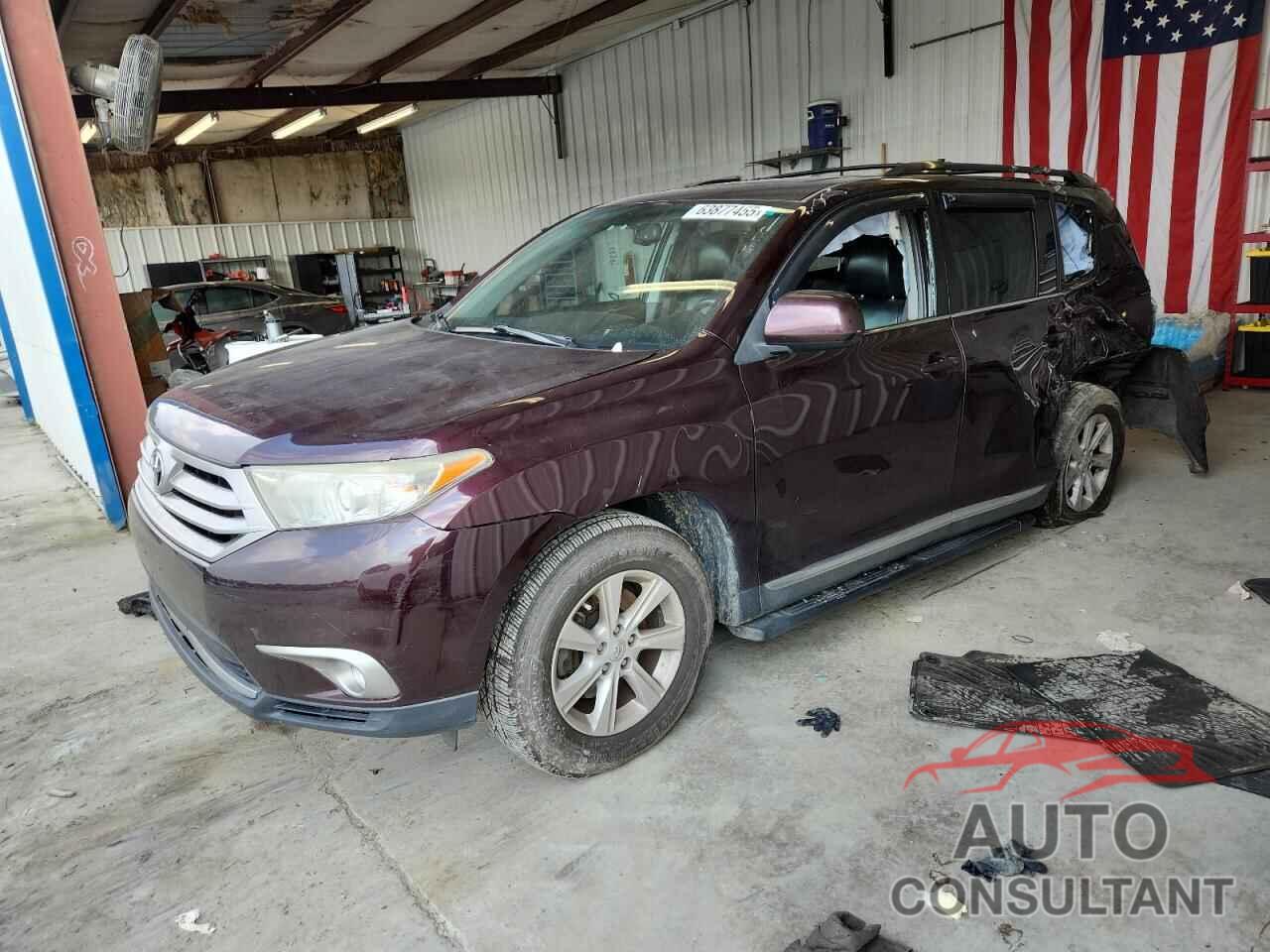 TOYOTA HIGHLANDER 2012 - 5TDBK3EH2CS173636