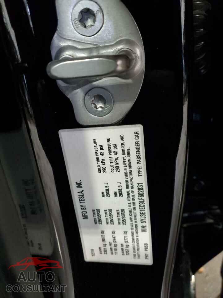 TESLA MODEL 3 2020 - 5YJ3E1EC9LF602831