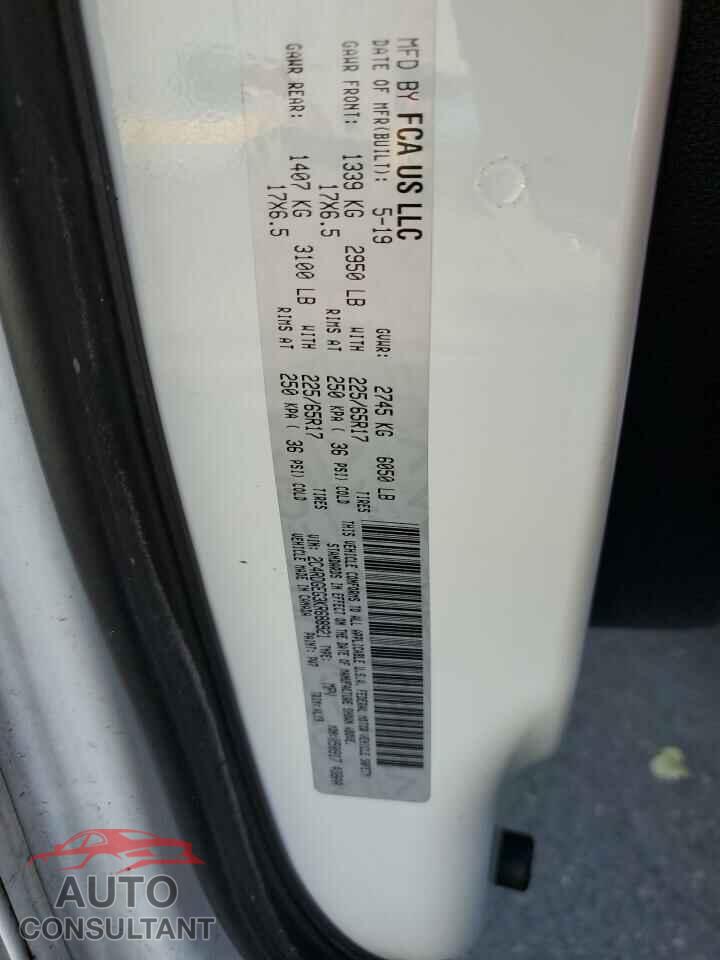 DODGE CARAVAN 2019 - 2C4RDGEG3KR688921