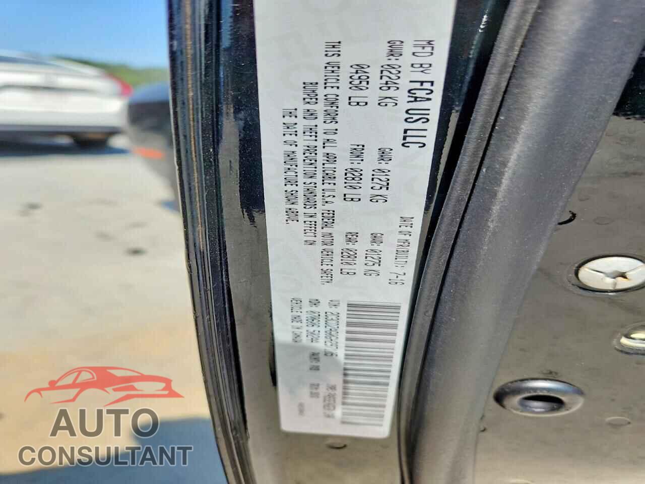 DODGE CHALLENGER 2016 - 2C3CDZAG0GH297105