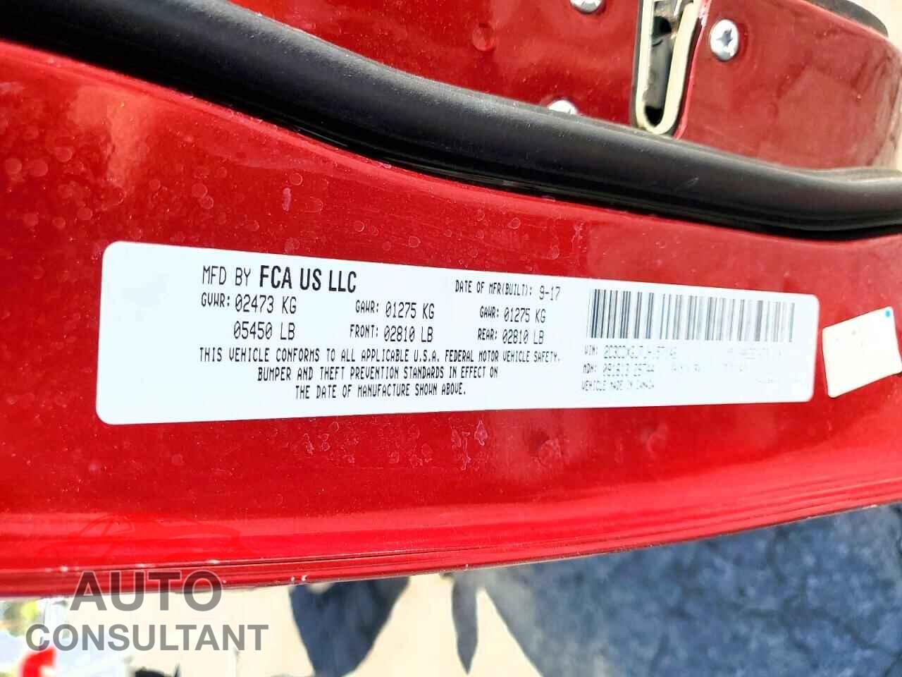 DODGE CHARGER 2018 - 2C3CDXGJ7JH157146