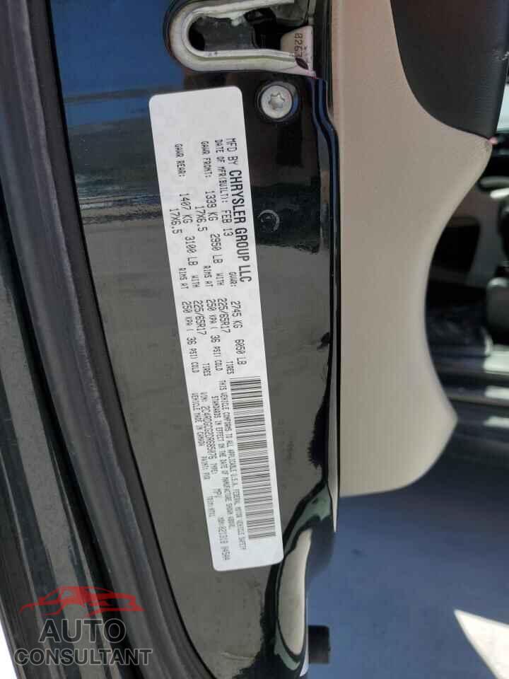 DODGE CARAVAN 2013 - 2C4RDGCG2DR685076