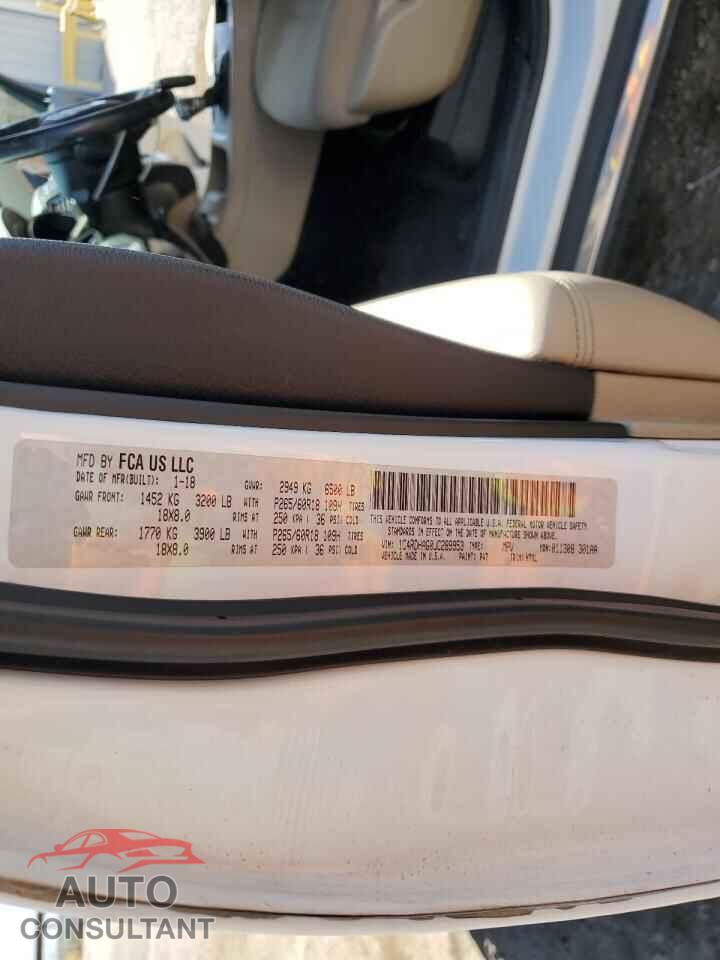 DODGE DURANGO 2018 - 1C4RDHAG0JC289953