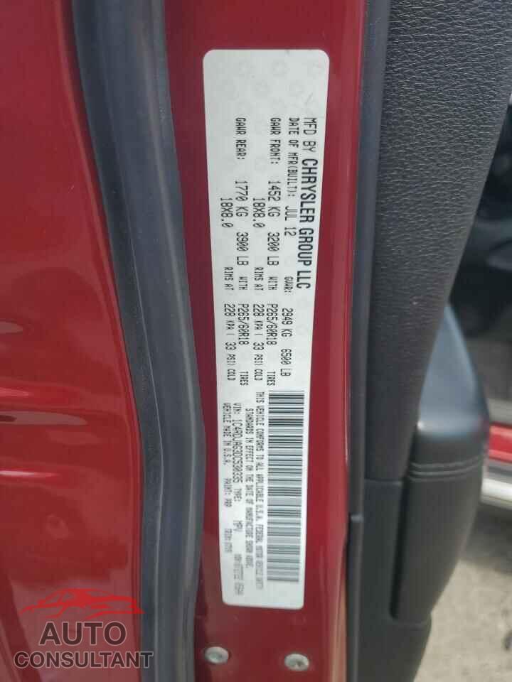 DODGE DURANGO 2013 - 1C4RDJAG3DC530335