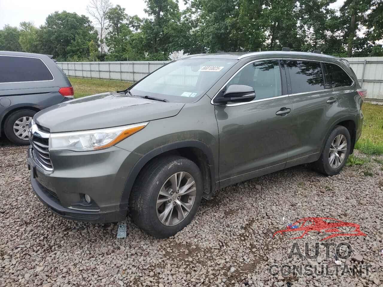 TOYOTA HIGHLANDER 2015 - 5TDJKRFH6FS080006