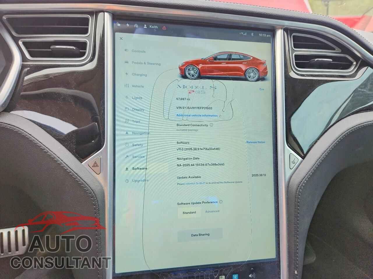 TESLA MODEL S 2014 - 5YJSA1H17EFP31803