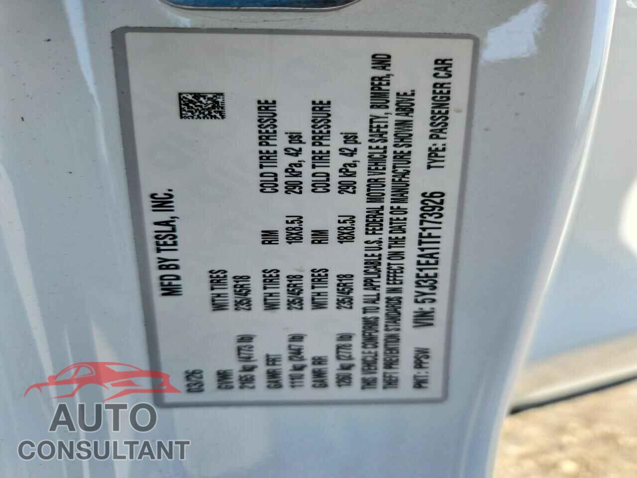 TESLA MODEL 3 2026 - 5YJ3E1EA1TF173926