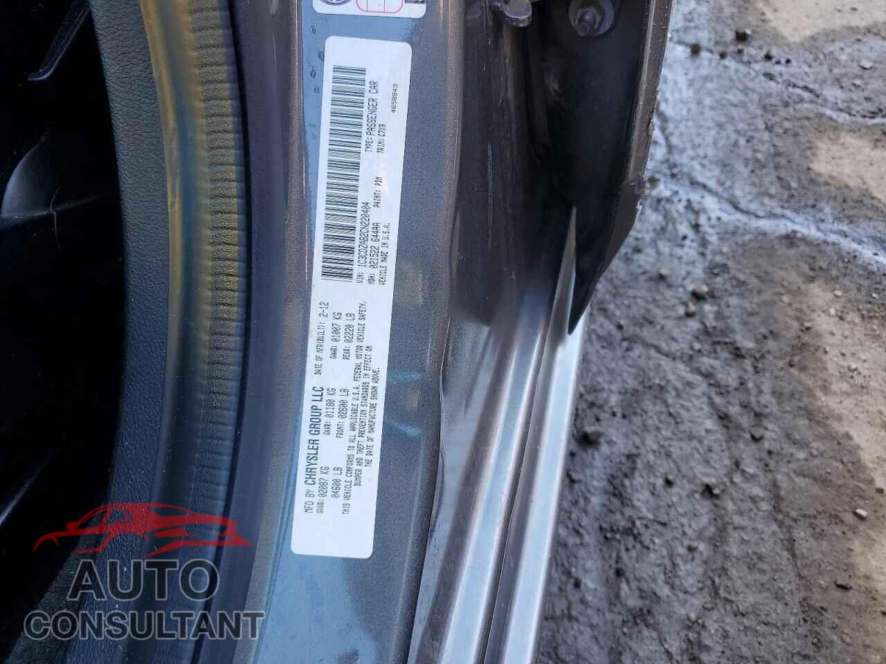 DODGE AVENGER 2012 - 1C3CDZAB2CN220404