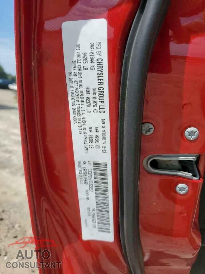 DODGE DART 2013 - 1C3CDFCH7DD329237