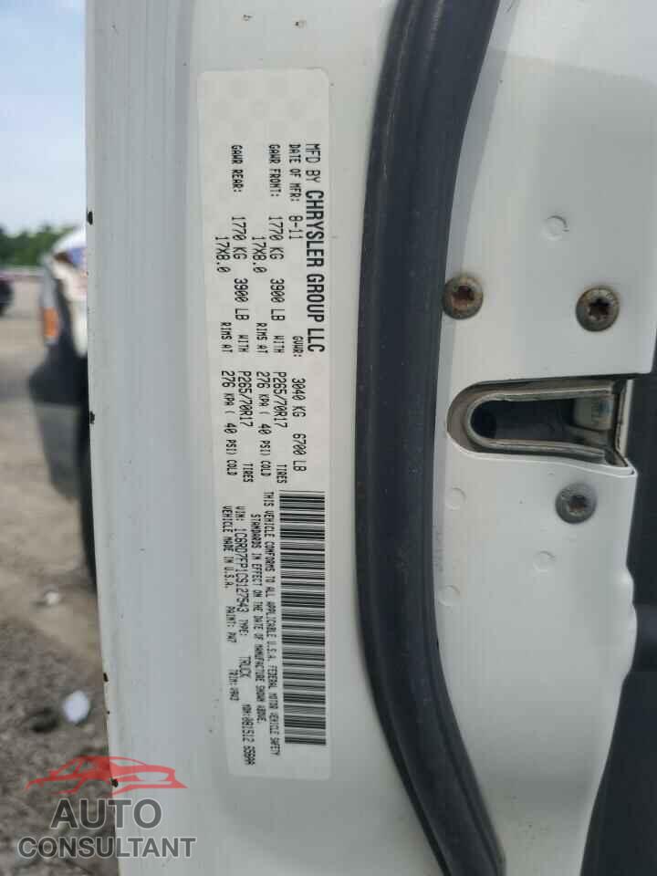 DODGE RAM 1500 2012 - 1C6RD7FP1CS127543