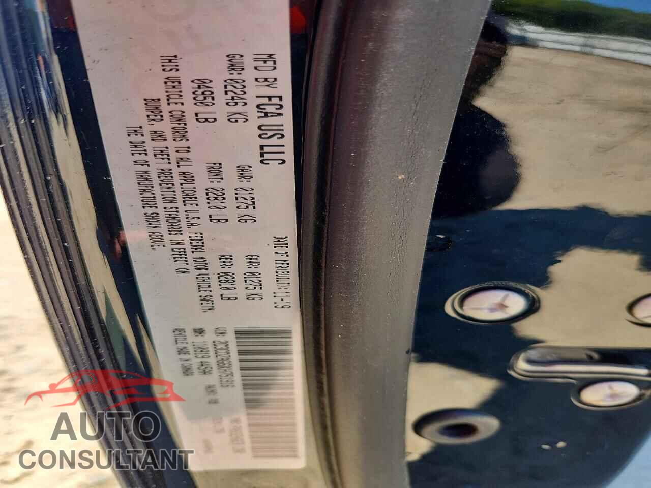 DODGE CHALLENGER 2019 - 2C3CDZAG6KH751916
