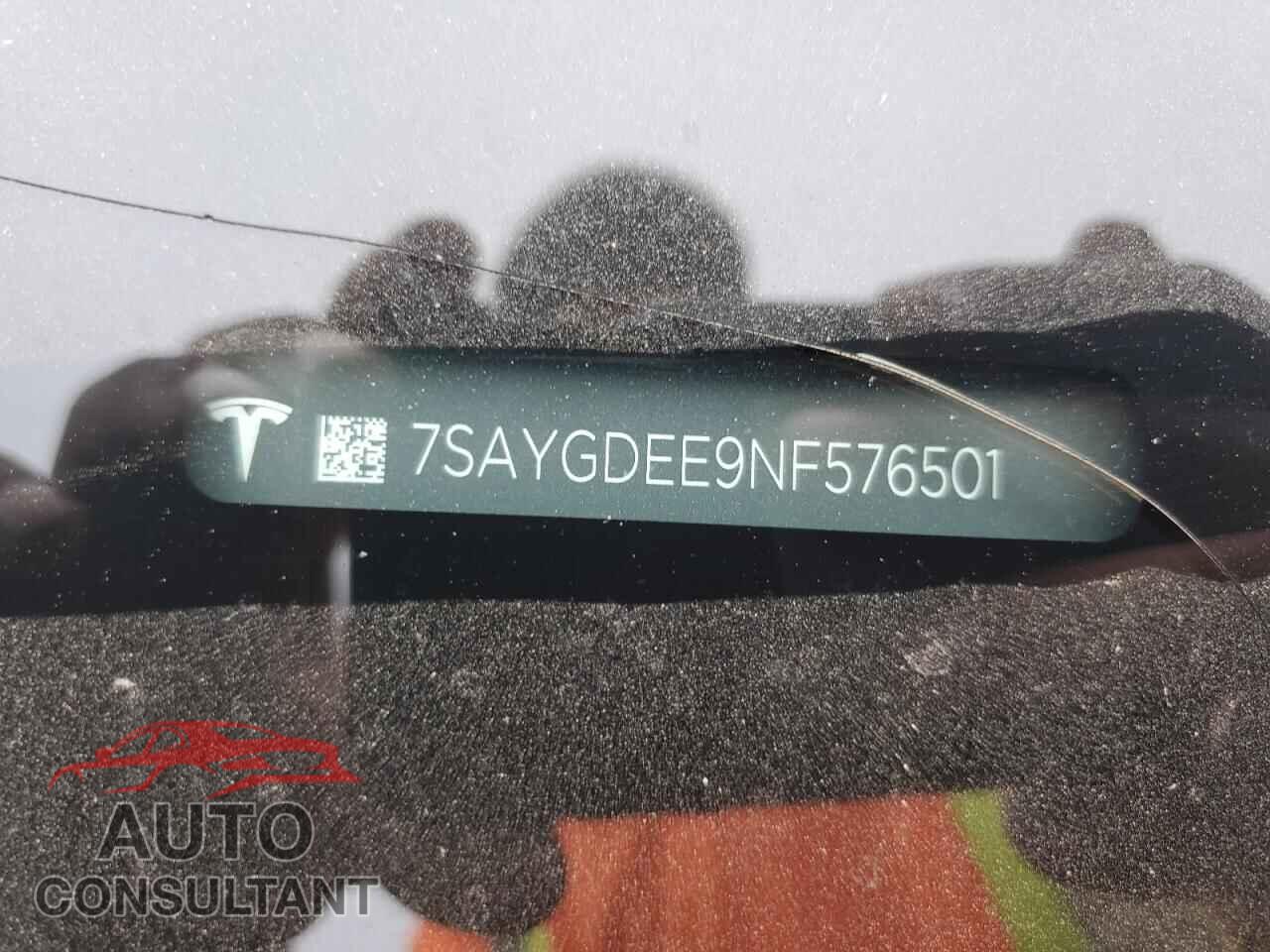 TESLA MODEL Y 2022 - 7SAYGDEE9NF576501