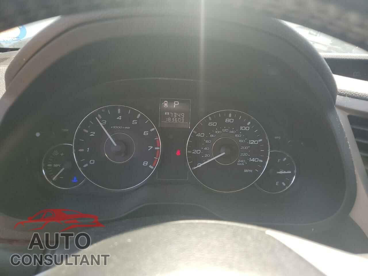 SUBARU OUTBACK 2012 - 4S4BRBKC8C3286521