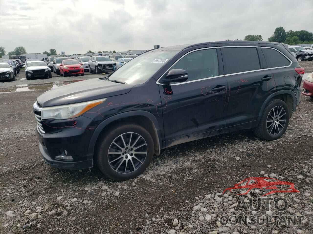 TOYOTA HIGHLANDER 2017 - 5TDJZRFH5HS371630
