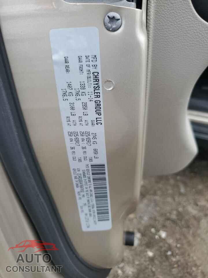 DODGE CARAVAN 2015 - 2C4RDGBG4FR607032