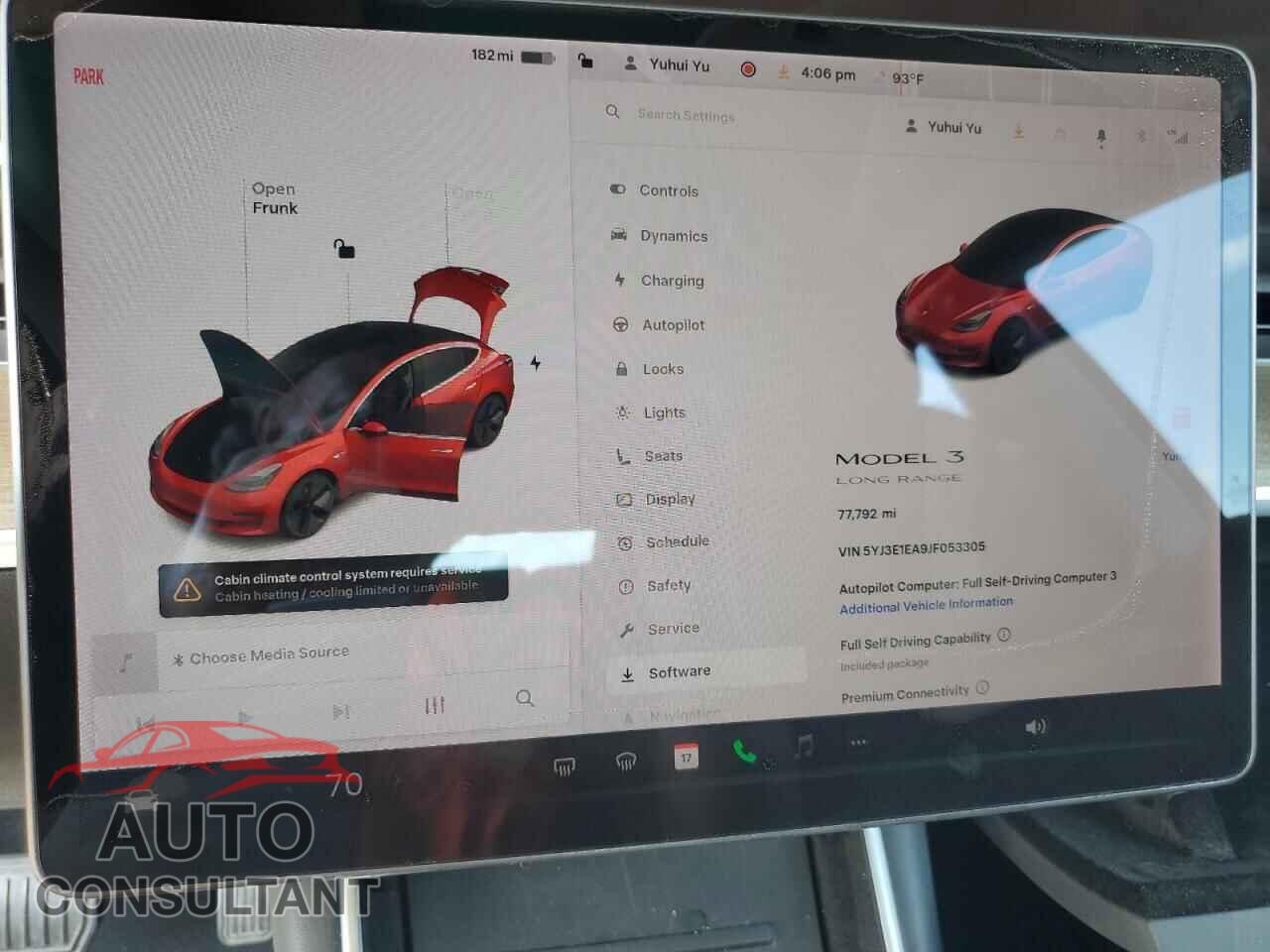 TESLA MODEL 3 2018 - 5YJ3E1EA9JF053305