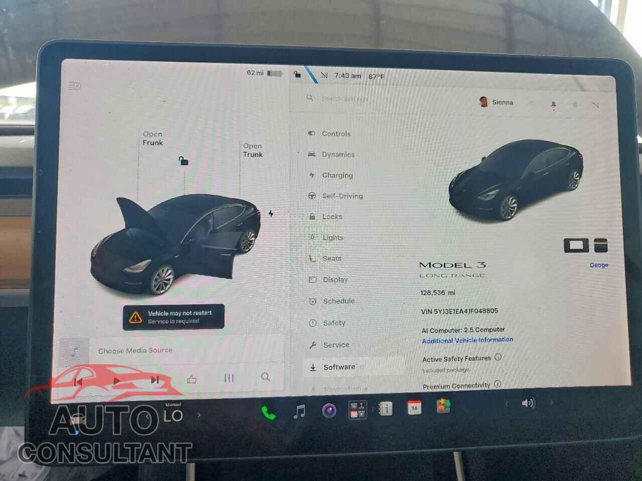 TESLA MODEL 3 2018 - 5YJ3E1EA4JF048805
