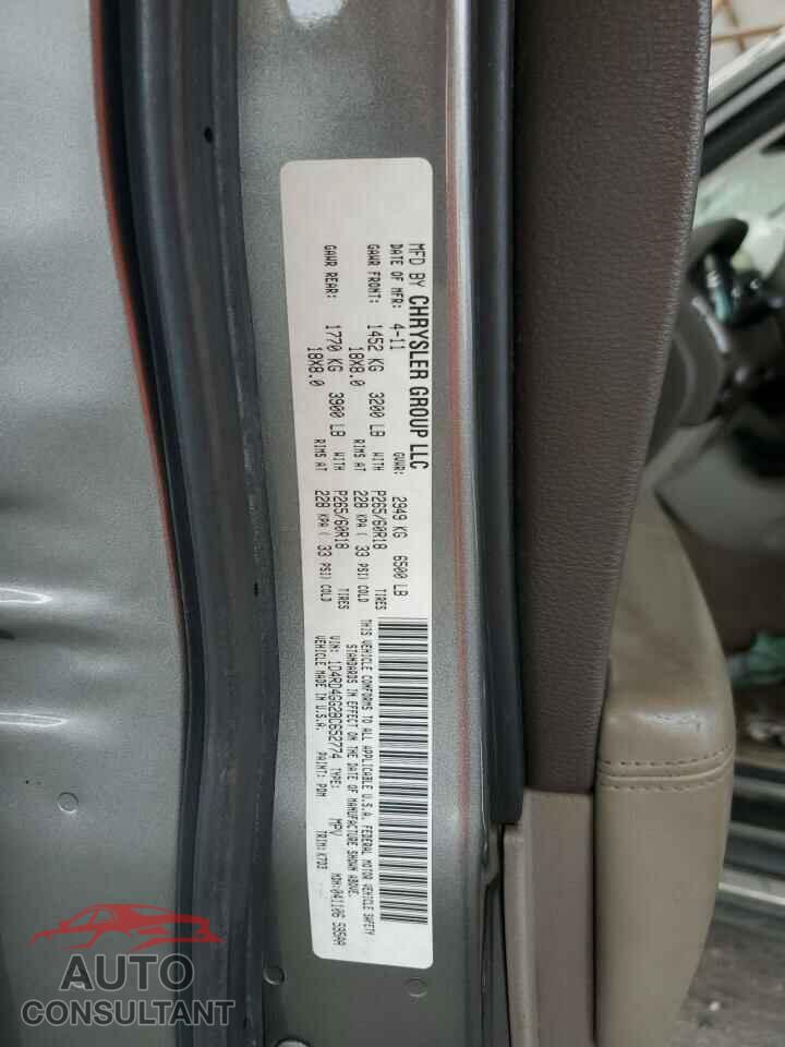 DODGE DURANGO 2011 - 1D4RD4GG2BC652774