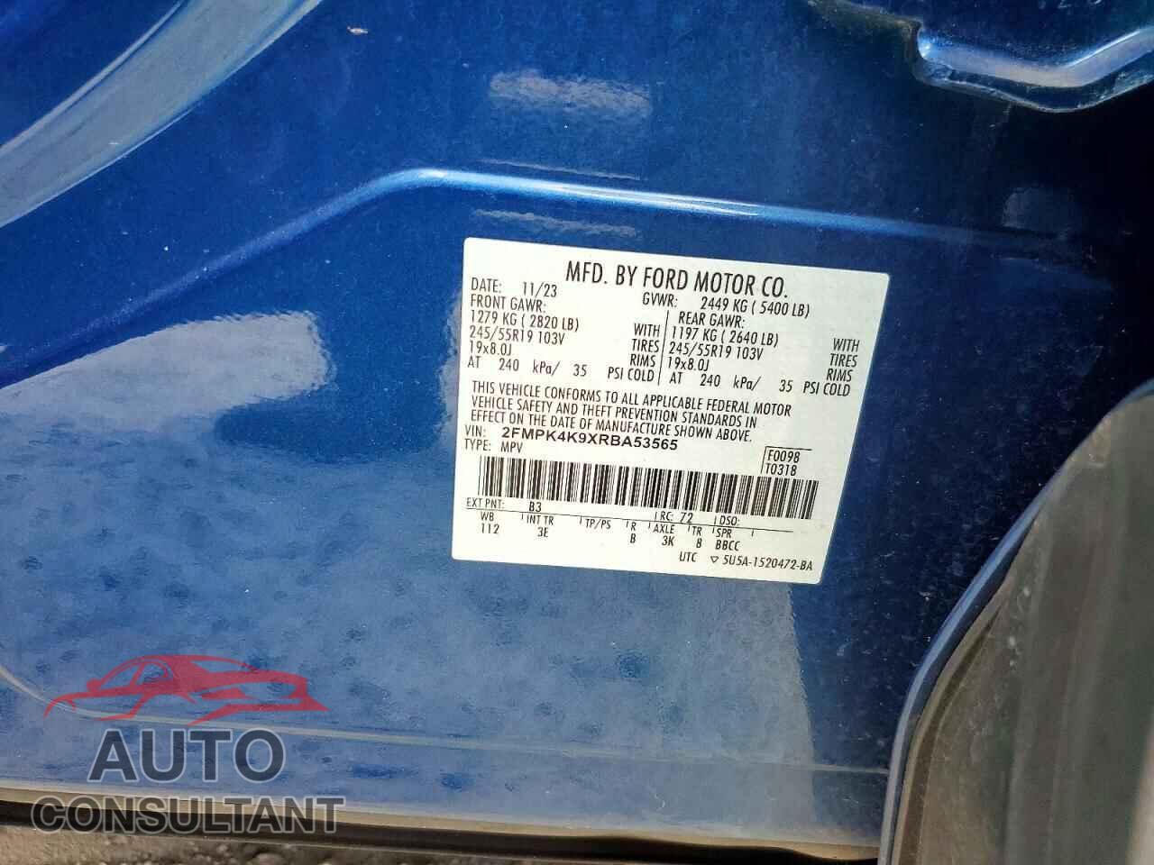 FORD EDGE 2024 - 2FMPK4K9XRBA53565