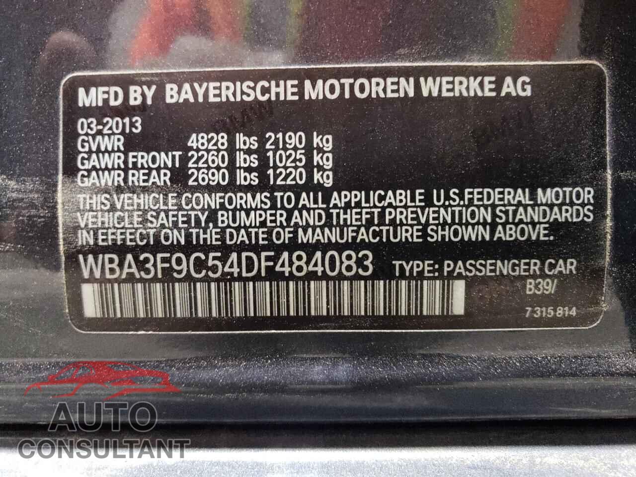 BMW 1 SERIES 2013 - WBA3F9C54DF484083