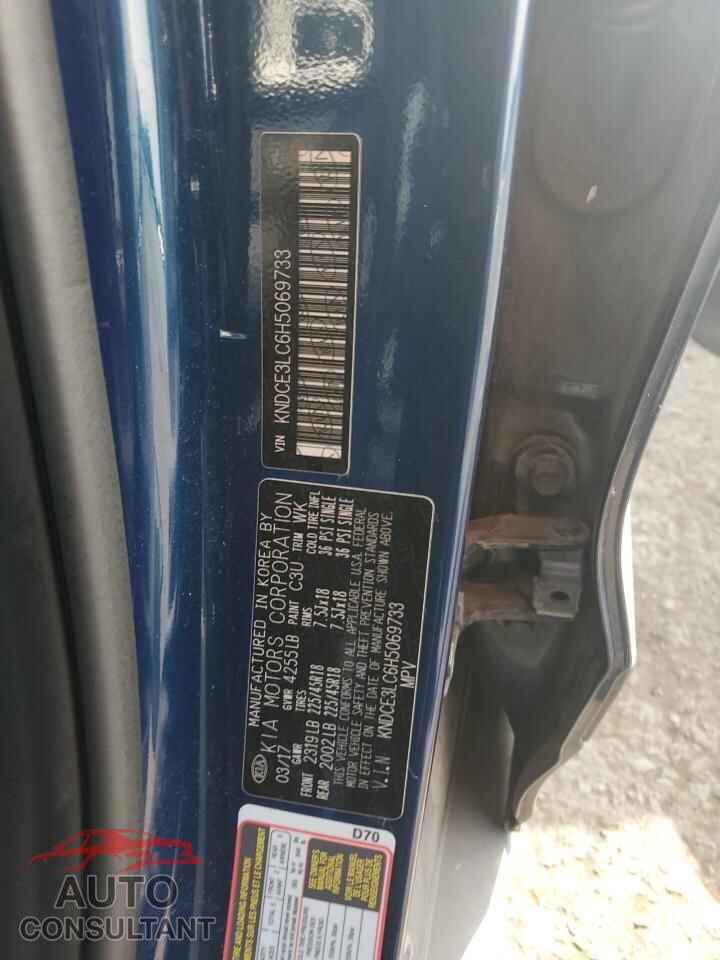 KIA NIRO 2017 - KNDCE3LC6H5069733