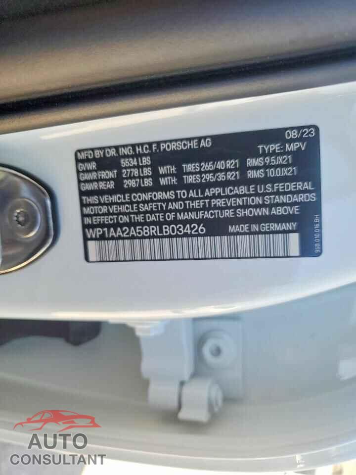 PORSCHE MACAN 2024 - WP1AA2A58RLB03426