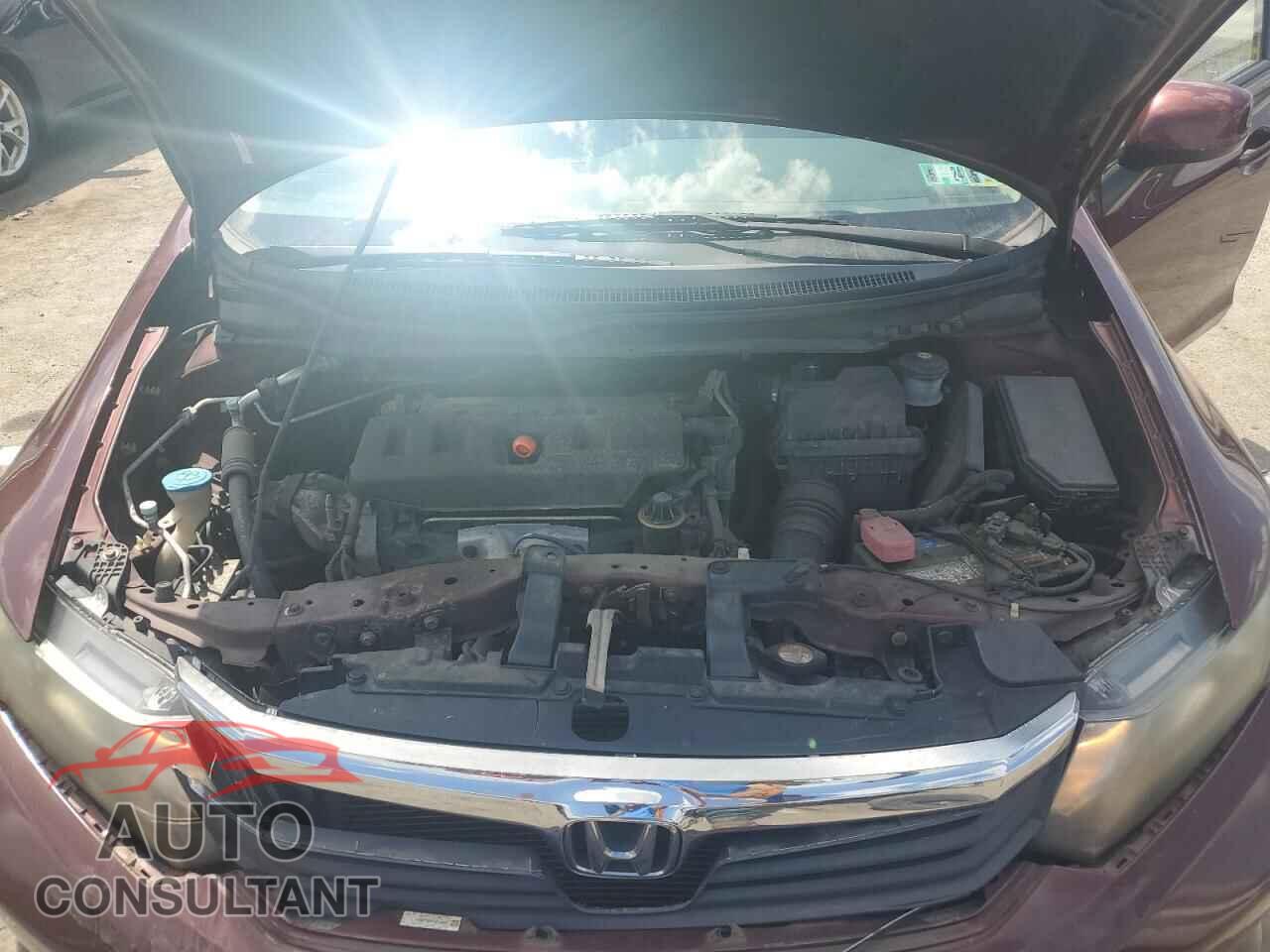 HONDA CIVIC 2012 - 19XFB2F55CE320722