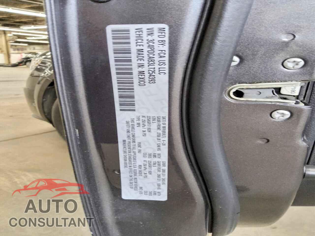 DODGE JOURNEY 2020 - 3C4PDCAB3LT254393