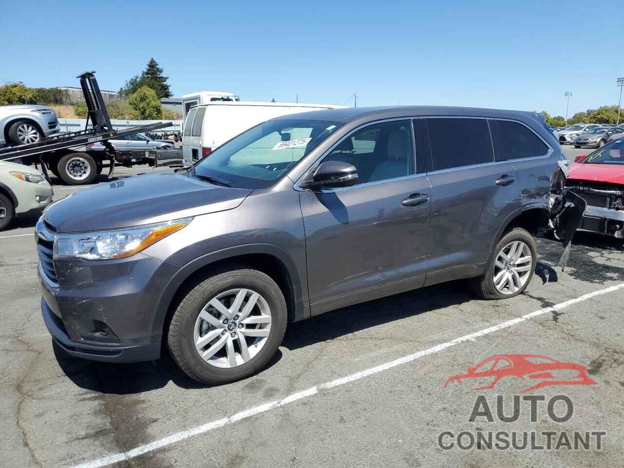 TOYOTA HIGHLANDER 2016 - 5TDZKRFH6GS177436