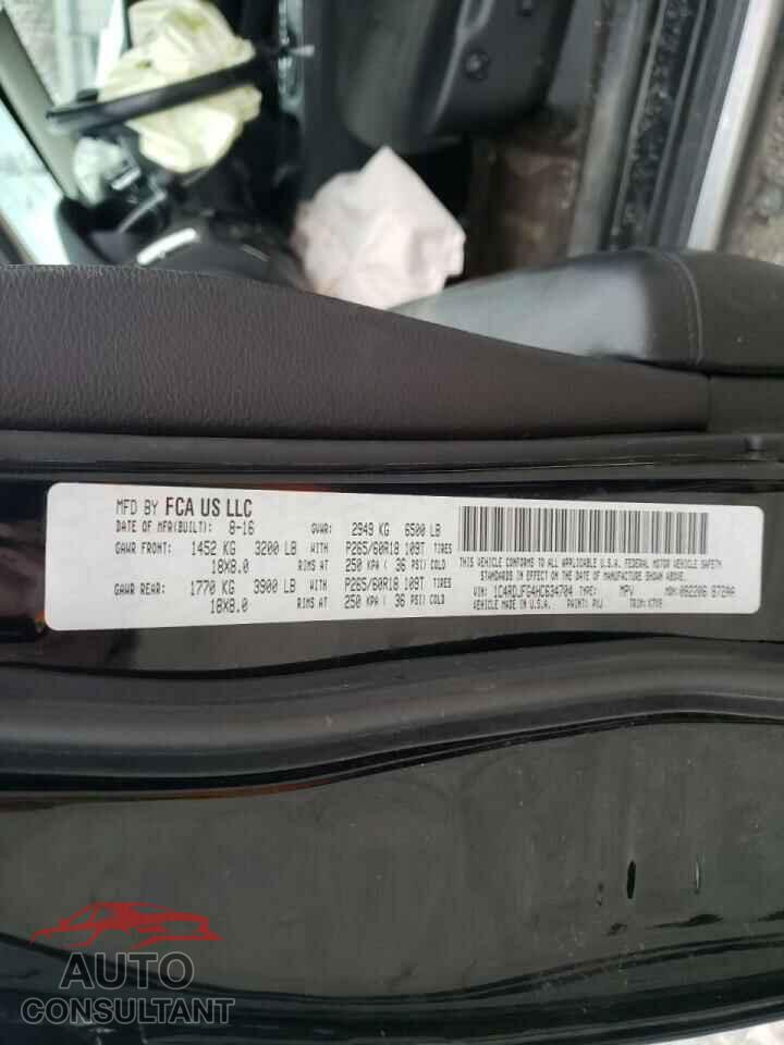 DODGE DURANGO 2017 - 1C4RDJFG4HC634704