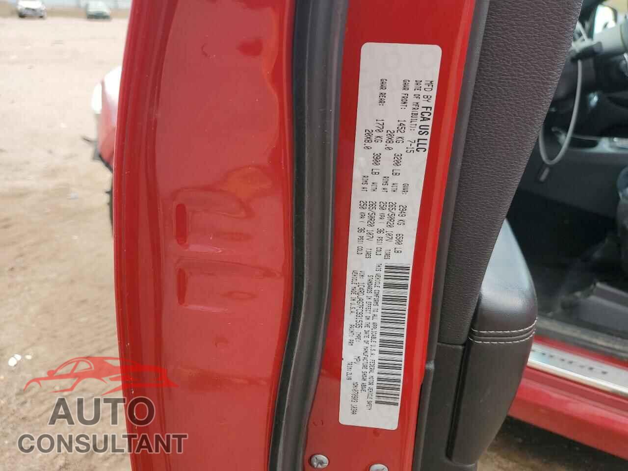 DODGE DURANGO 2015 - 1C4RDJAG7FC931535