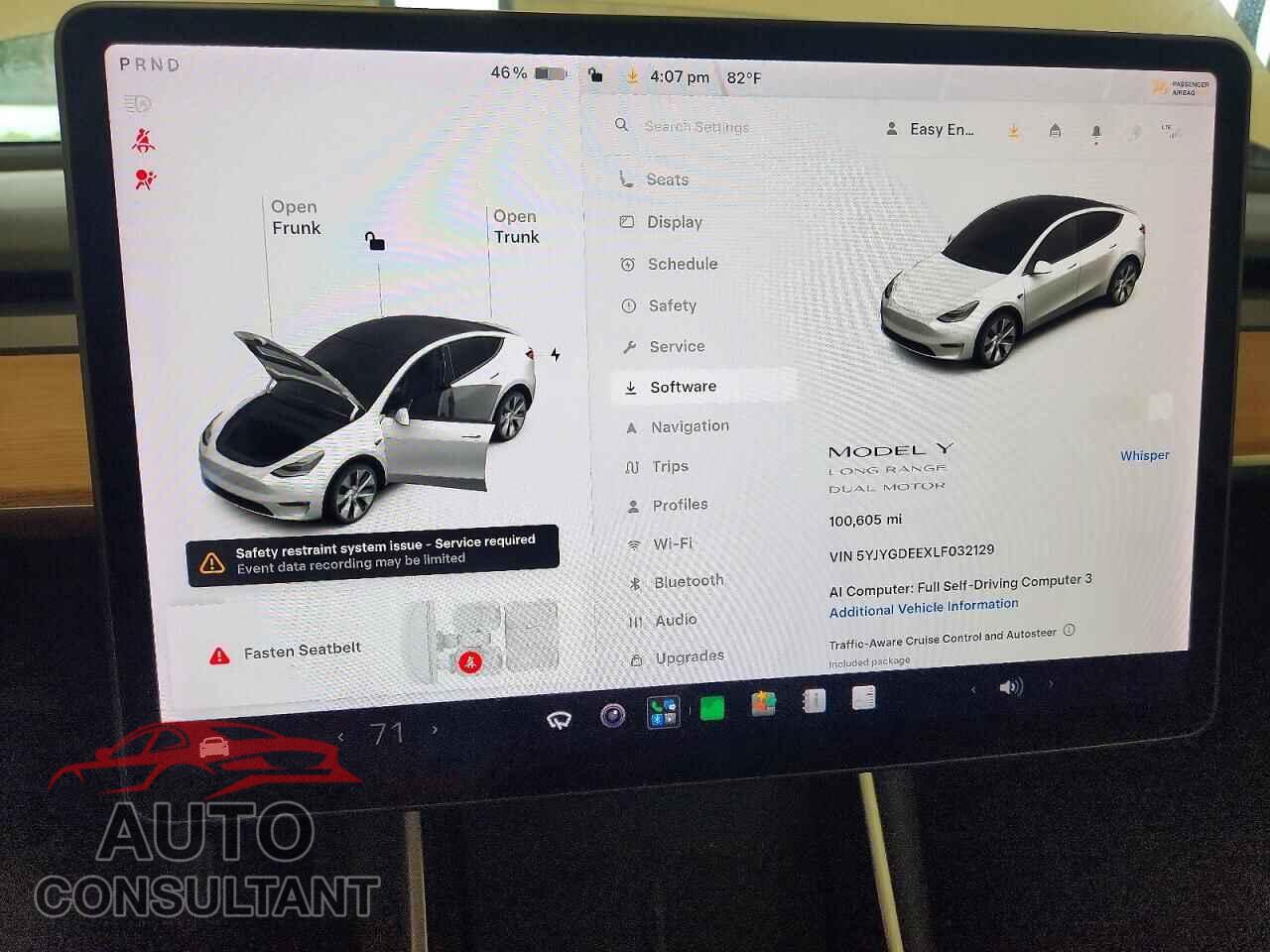 TESLA MODEL Y 2020 - 5YJYGDEEXLF032129