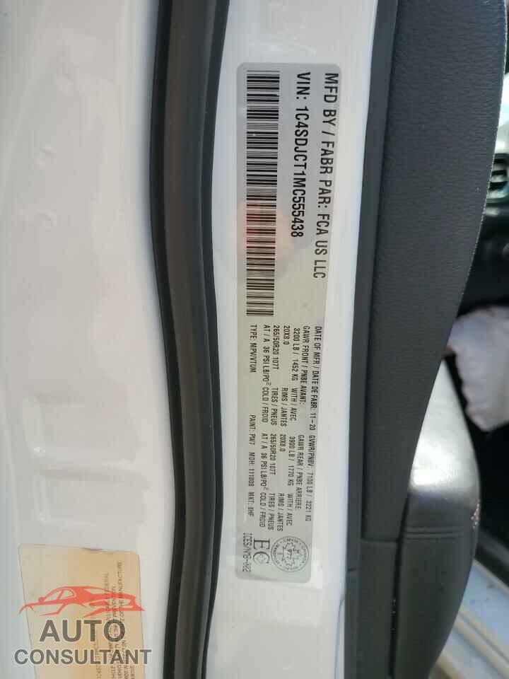 DODGE DURANGO 2021 - 1C4SDJCT1MC555438