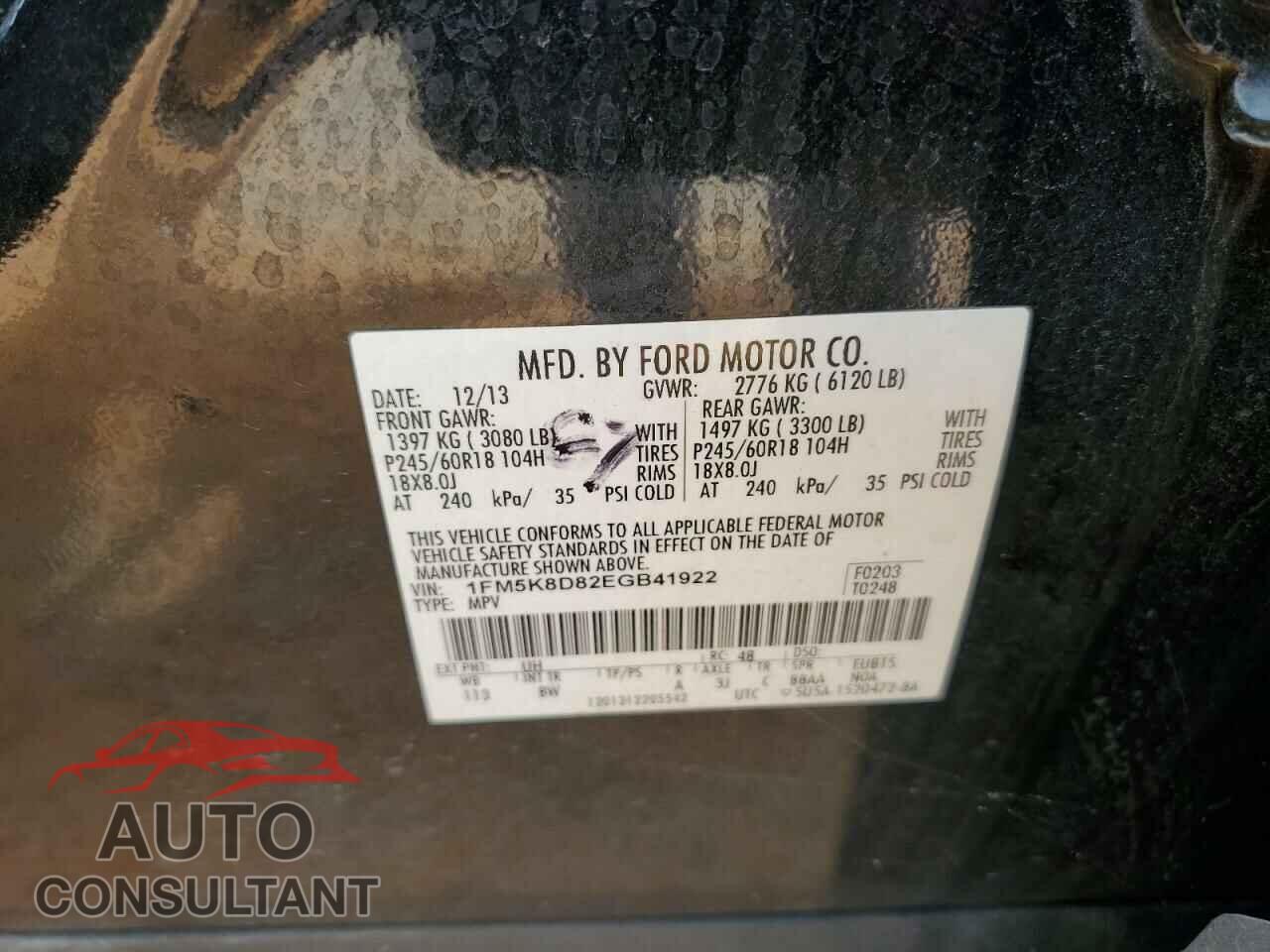 FORD EXPLORER 2014 - 1FM5K8D82EGB41922