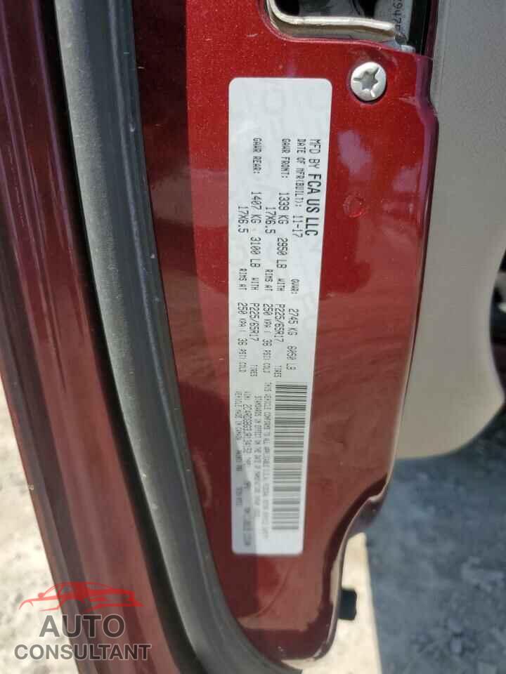 DODGE CARAVAN 2018 - 2C4RDGBG3JR134152
