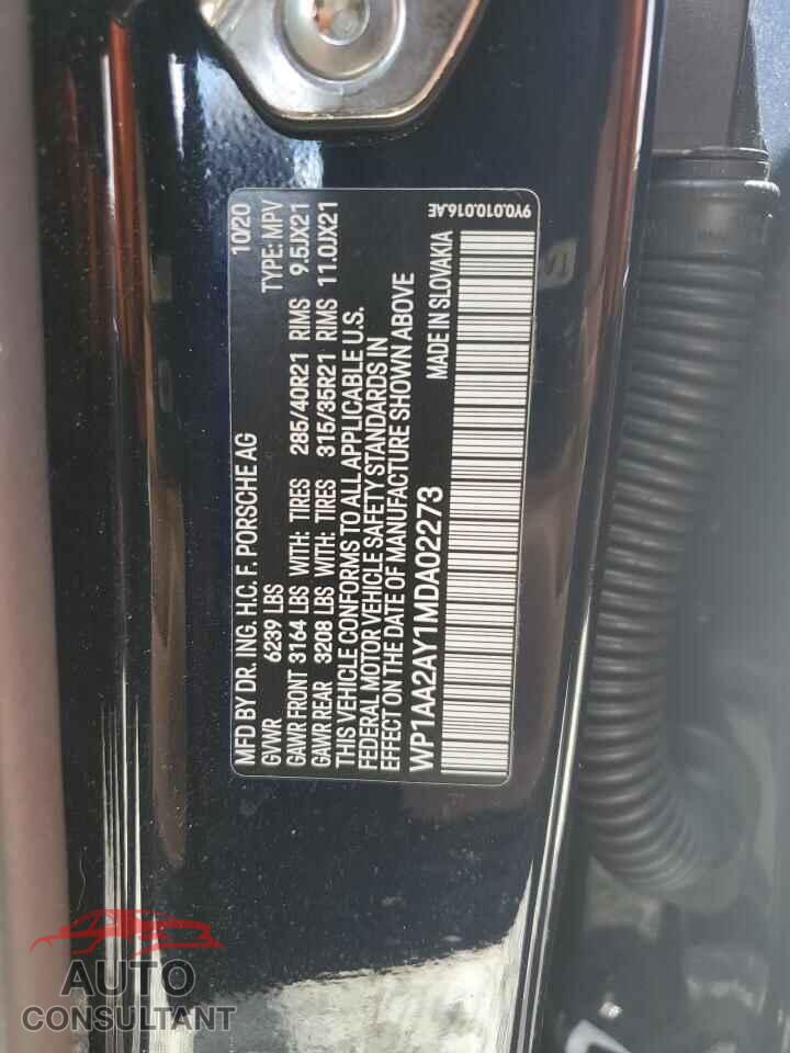 PORSCHE CAYENNE 2021 - WP1AA2AY1MDA02273