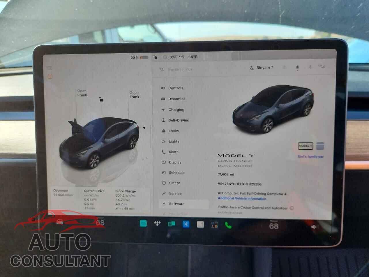 TESLA MODEL Y 2024 - 7SAYGDEEXRF025256