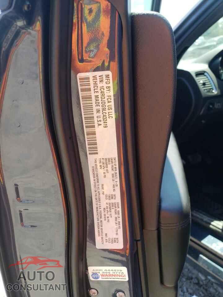 DODGE DURANGO 2020 - 1C4RDJDG9LC432419