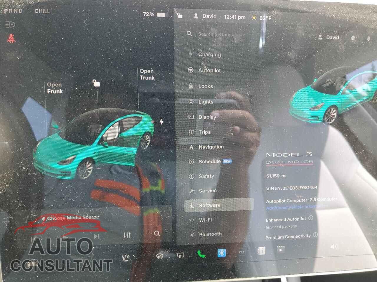 TESLA MODEL 3 2018 - 5YJ3E1EB3JF081464