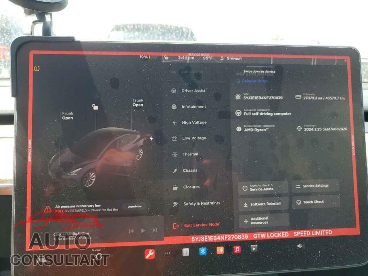 TESLA MODEL 3 2022 - 5YJ3E1EB4NF270839