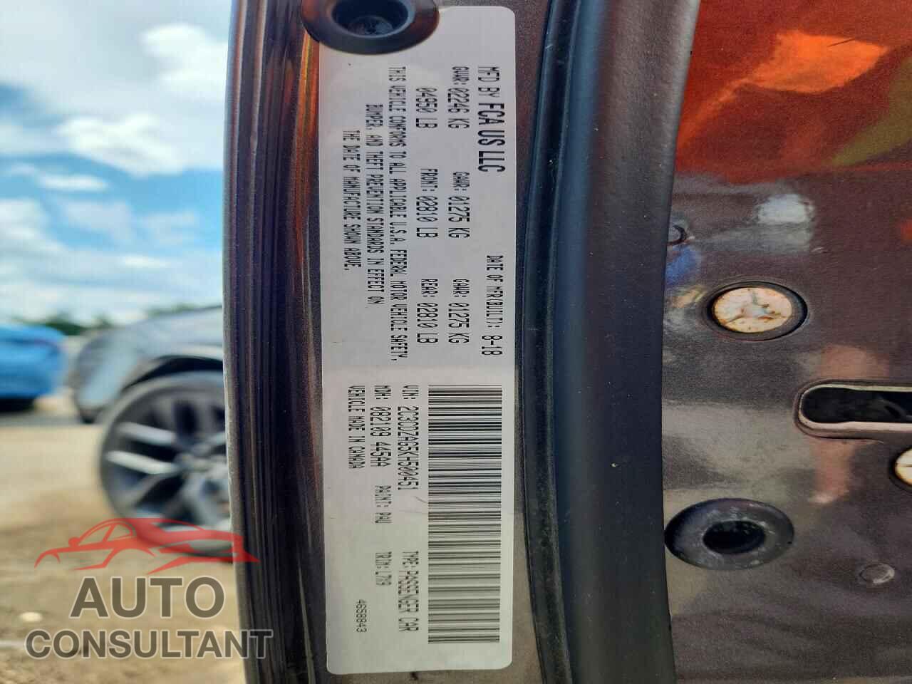 DODGE CHALLENGER 2019 - 2C3CDZAG5KH500451