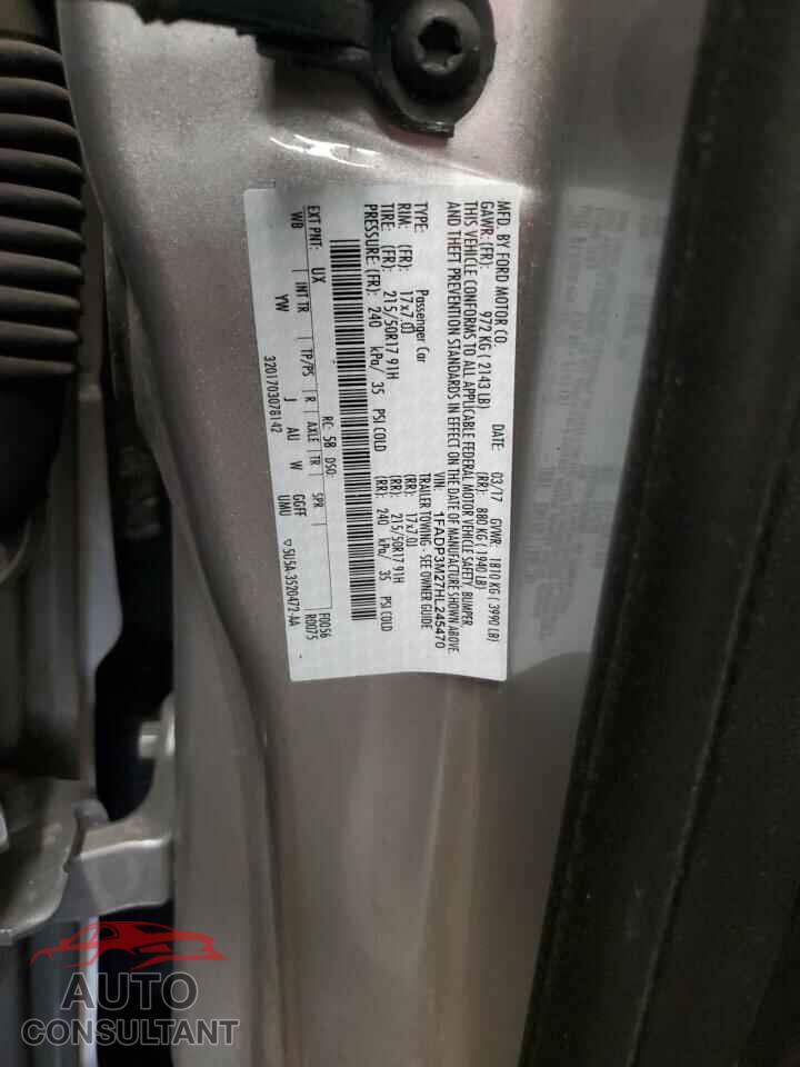 FORD FOCUS 2017 - 1FADP3M27HL245470