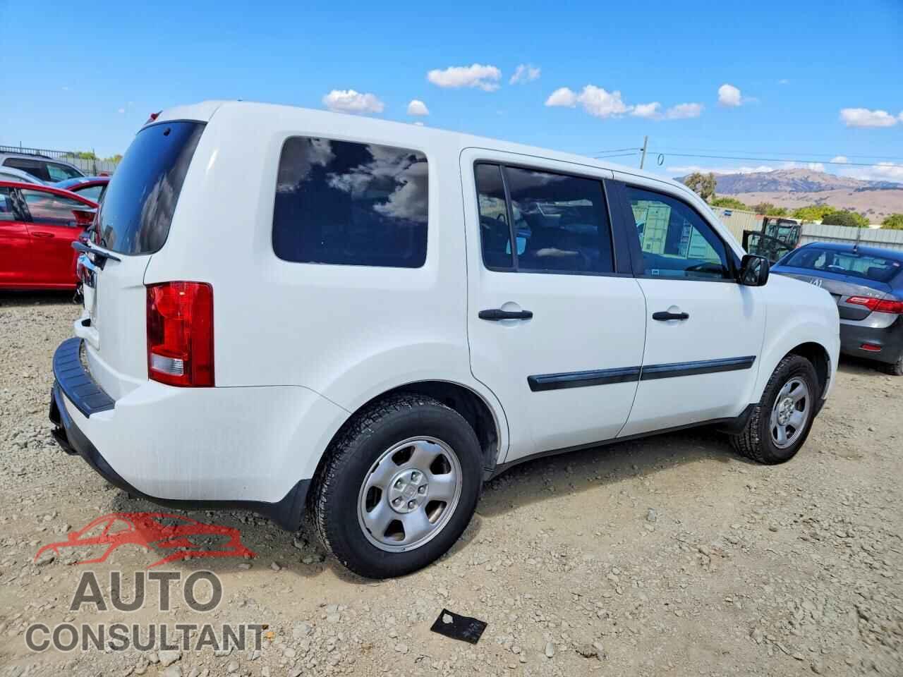 HONDA PILOT 2013 - 5FNYF3H26DB001167