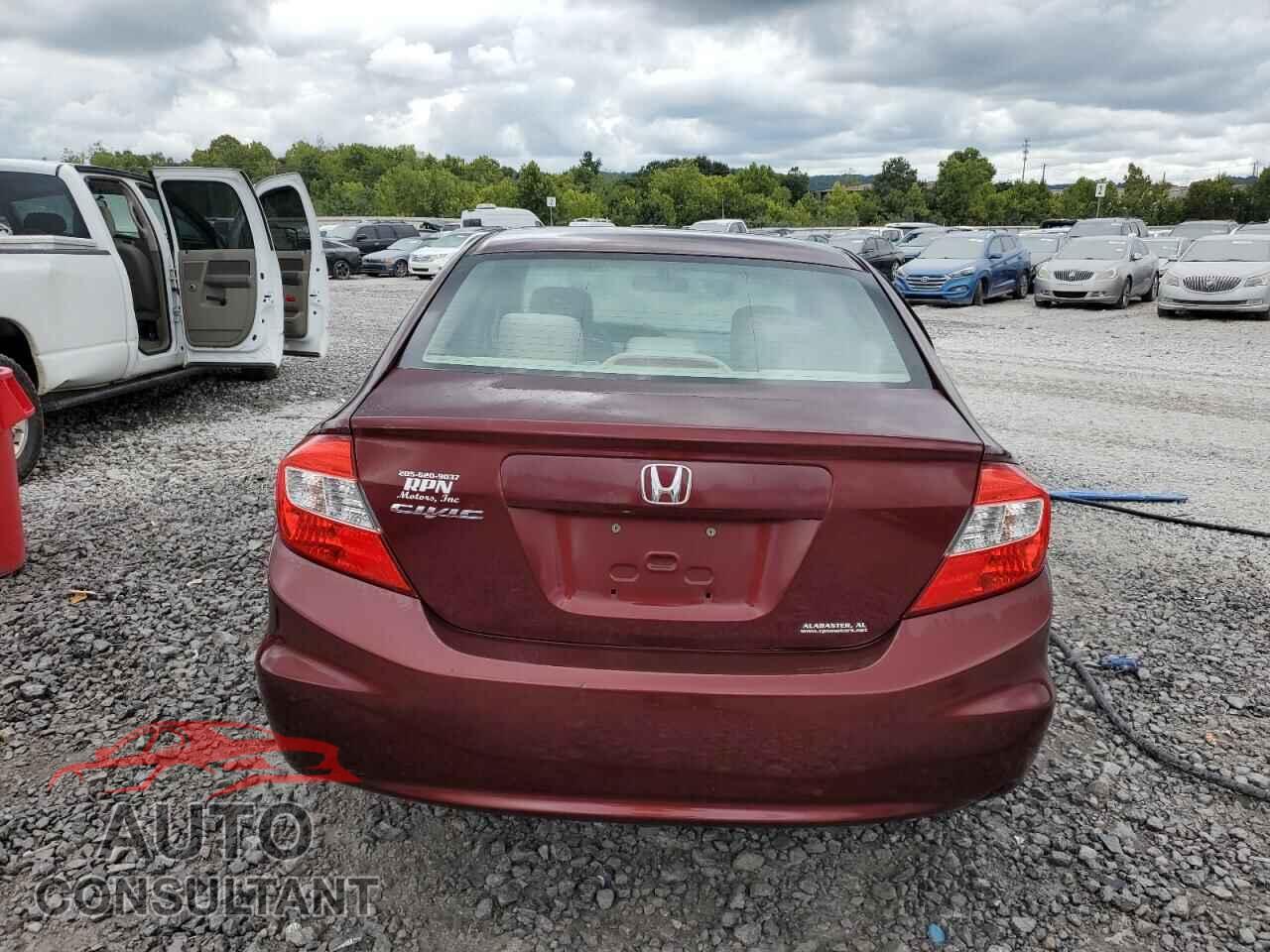 HONDA CIVIC 2012 - 2HGFB2F86CH507001