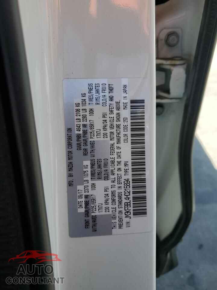MAZDA CX-5 2017 - JM3KFBBL4H0215894